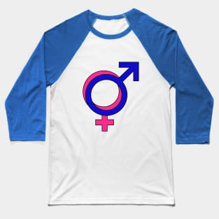 Male and Female Symbols overlaid Baseball T-Shirt